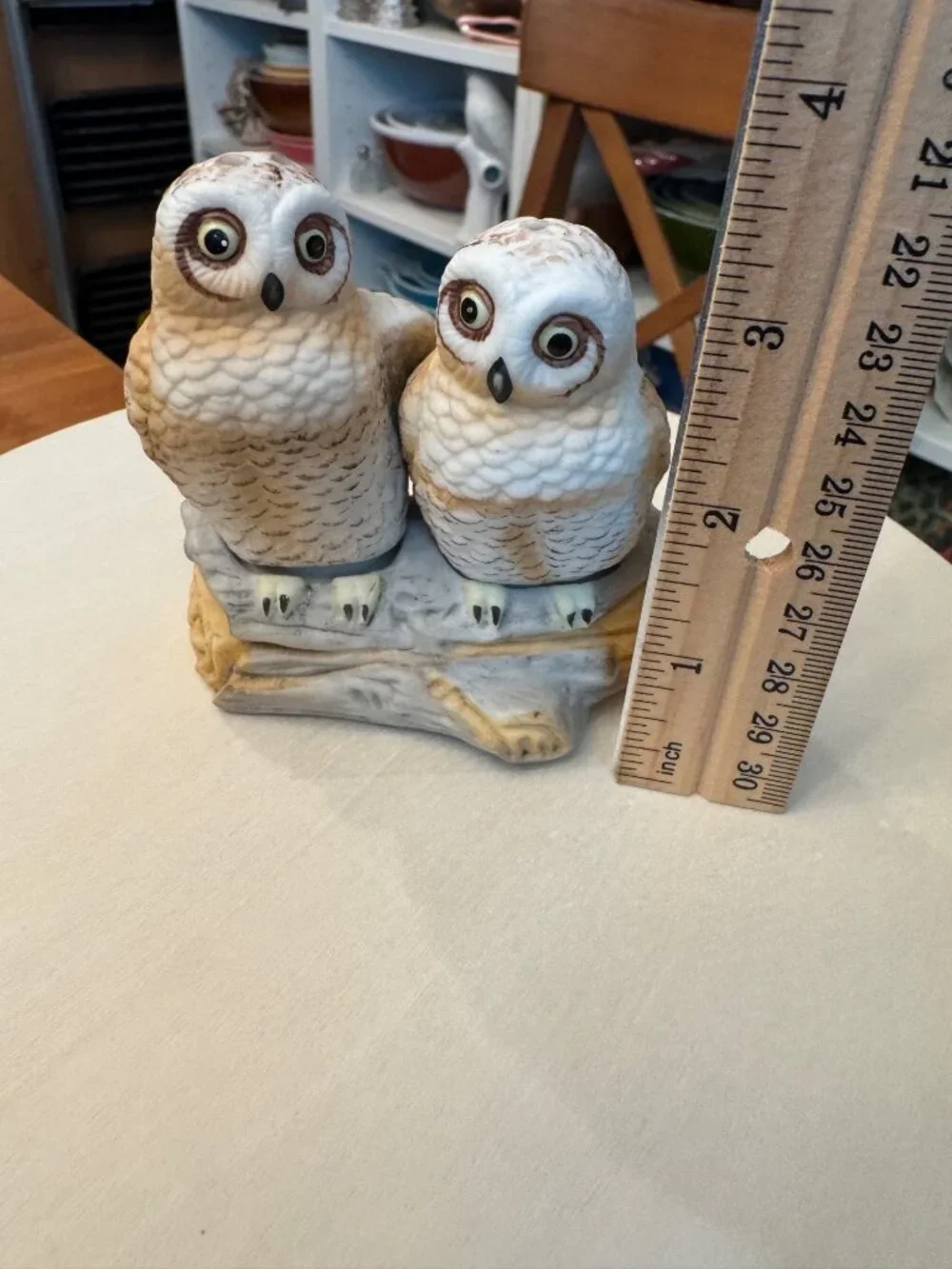 Vintage Porcelain Barn Owl Salt & Pepper Shakers